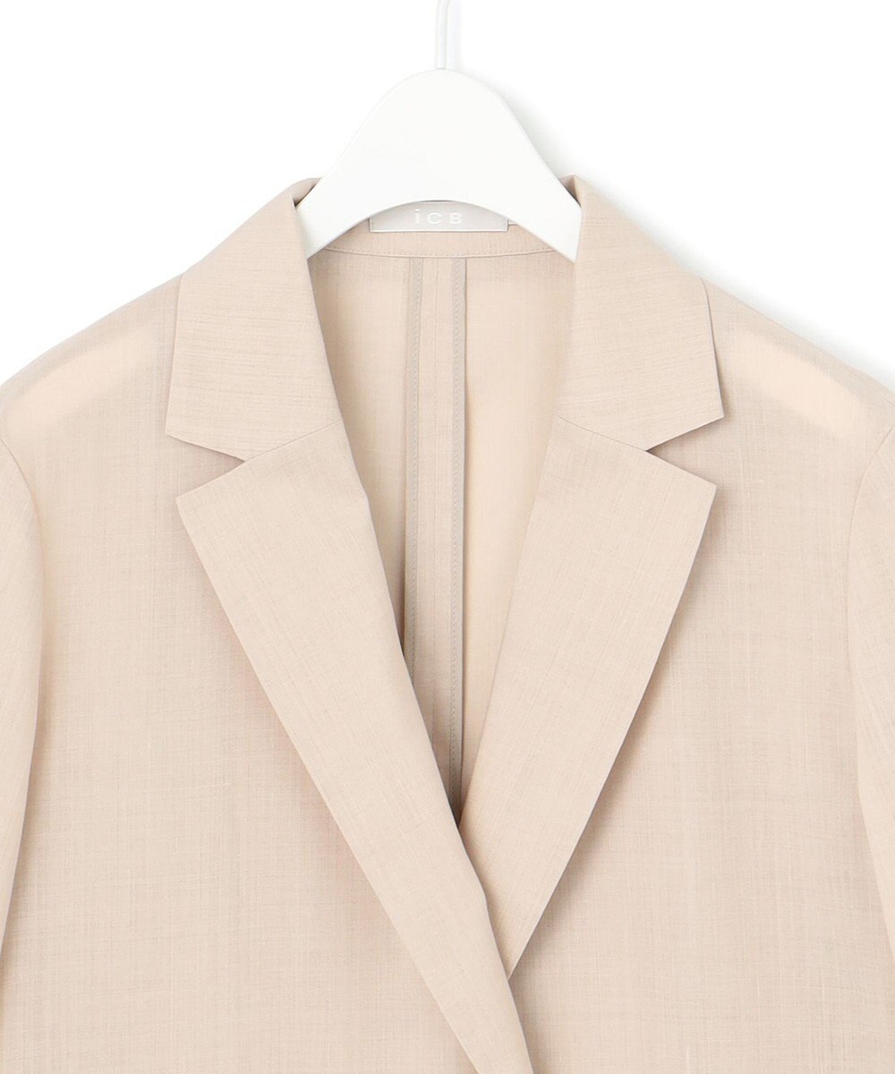 ICB L 【洗える】Peラミーシアータフタジャケット 