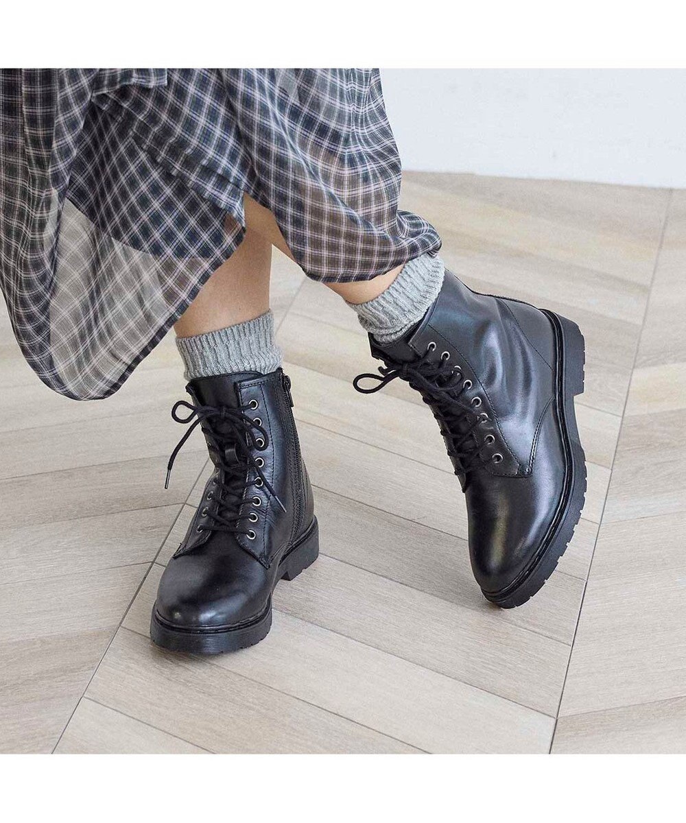ing <ing>【WEB限定】レースアップショートブーツ 