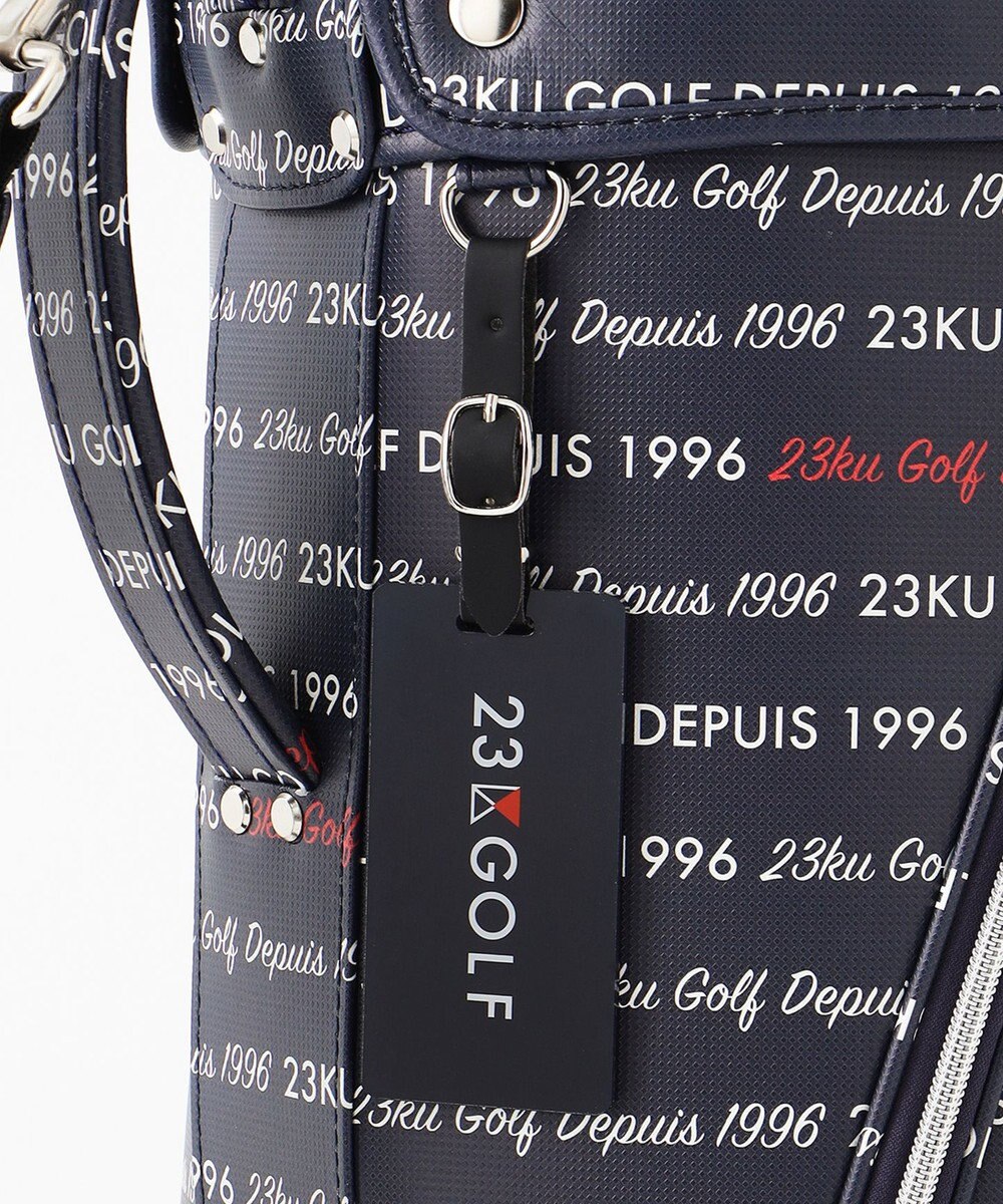 23区GOLF 【UNISEX】ロゴ総柄 キャディバッグ 
