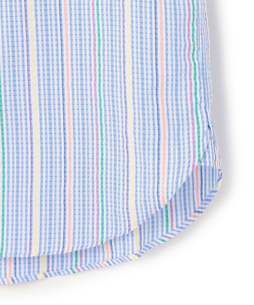 J.PRESS MEN 【KING SIZE 】【吸水速乾 / 接触冷感 / 高通気性】Aero Weave クールマックスサッカー ストライプ シャツ / B.D. 