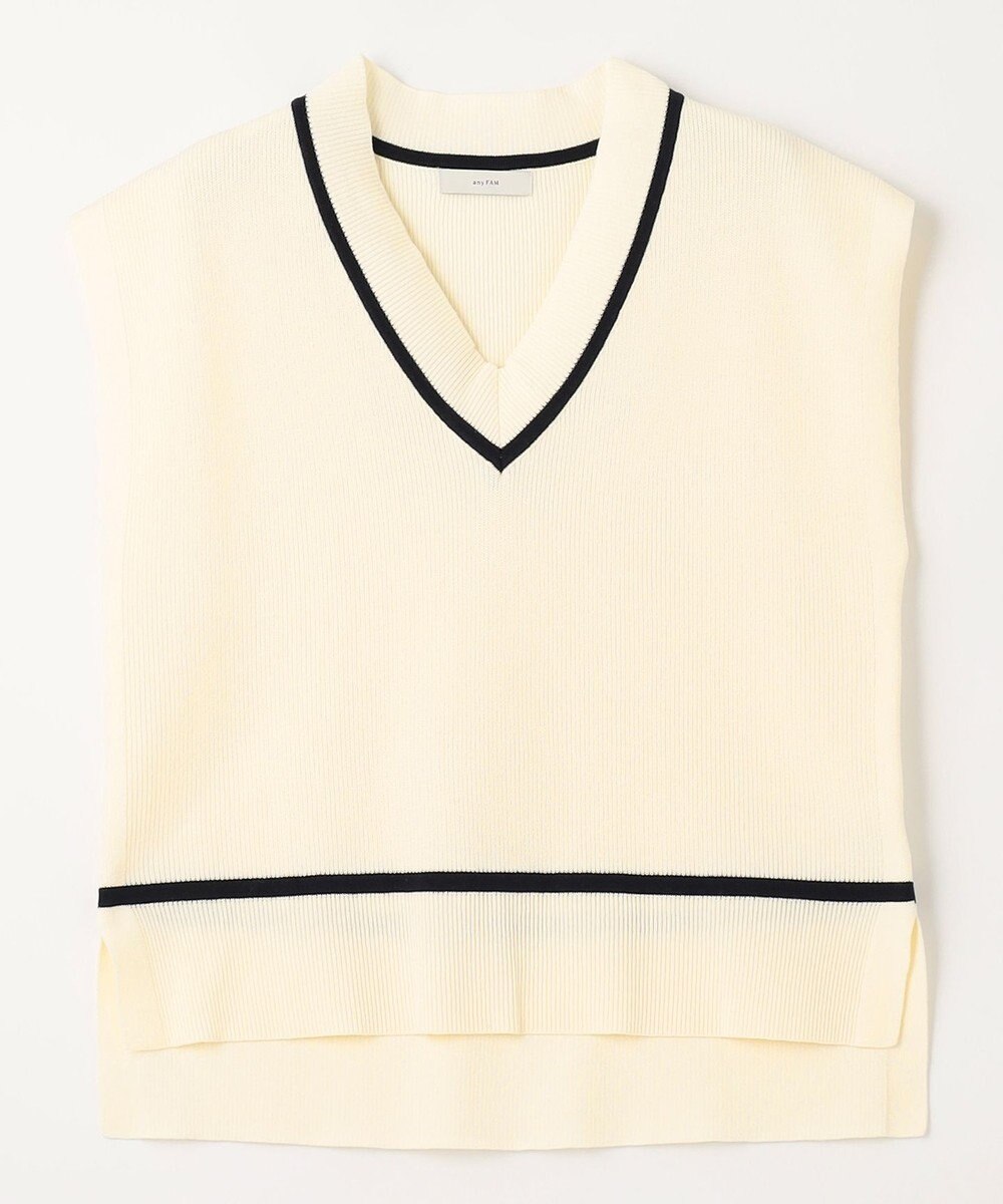 ANY L 【洗濯機可能】チルデンニットベスト 