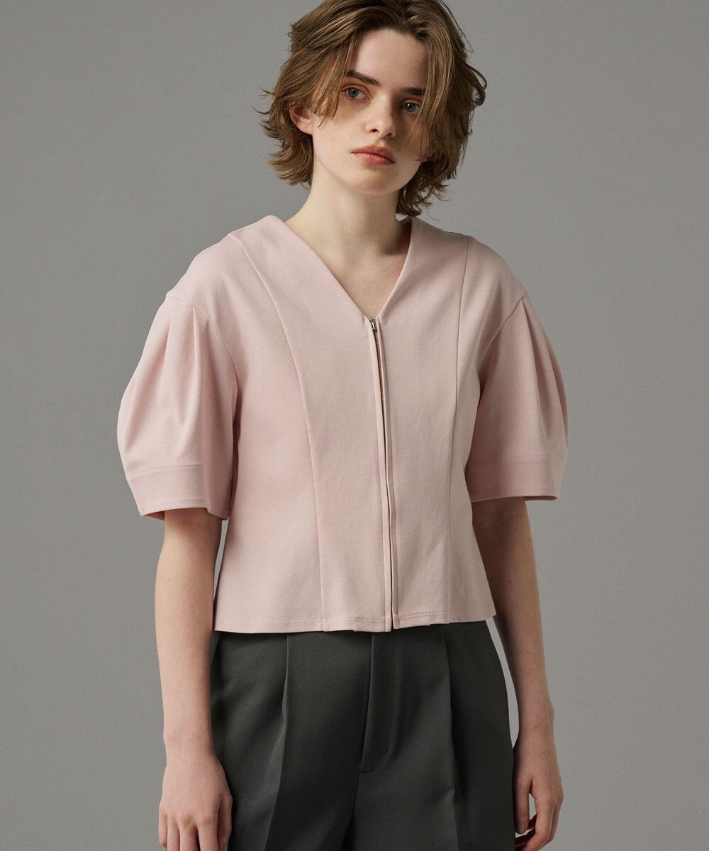 uncrave 【接触冷感・UVカット】ダブルフェイスジャージー 2WAYブラウス（uncrave STANDARD） 