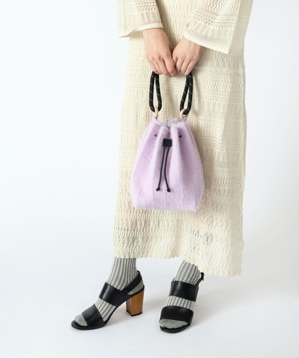 TRICOTE SHAGGY PLEATS BAG / シャギープリーツバック 21L.PURPLE