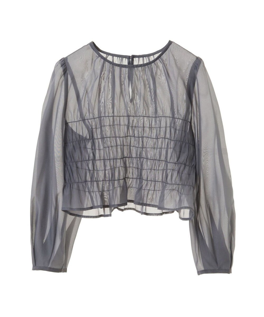 earth music&ecology ＳＥＴ２点　シースルーブラウス付きキャミワンピース 