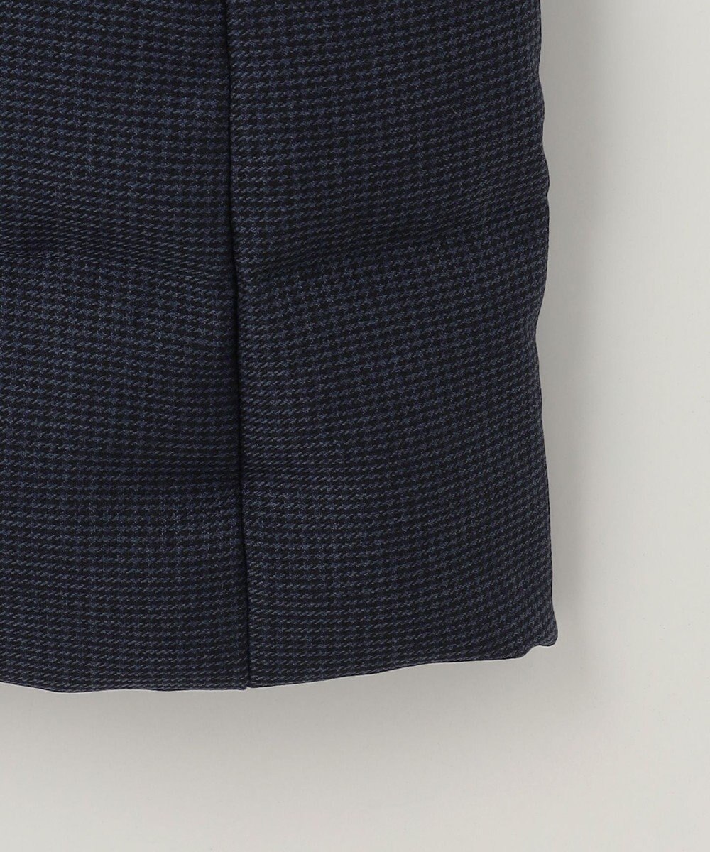 J.PRESS LADIES 【洗える】ポリエステルハウンドトゥース ロング ダウンコート 