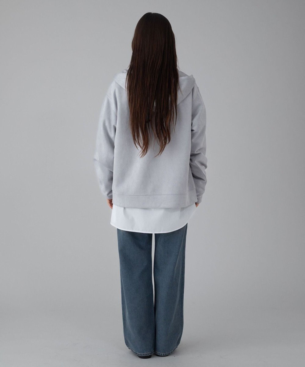 WEGO 【ユニセックス着用ITEM/MLサイズ展開】フェイクスウェードZIPパーカー 