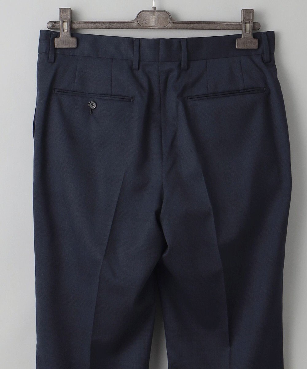 GOTAIRIKU 横に伸びる【TasmaniaWool/タマニアウール】ストレッチ スーツ__ネイビー格子柄 