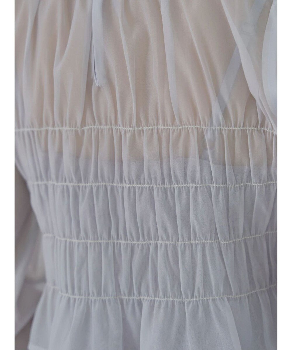 earth music&ecology ＳＥＴ２点　シースルーブラウス付きキャミワンピース 