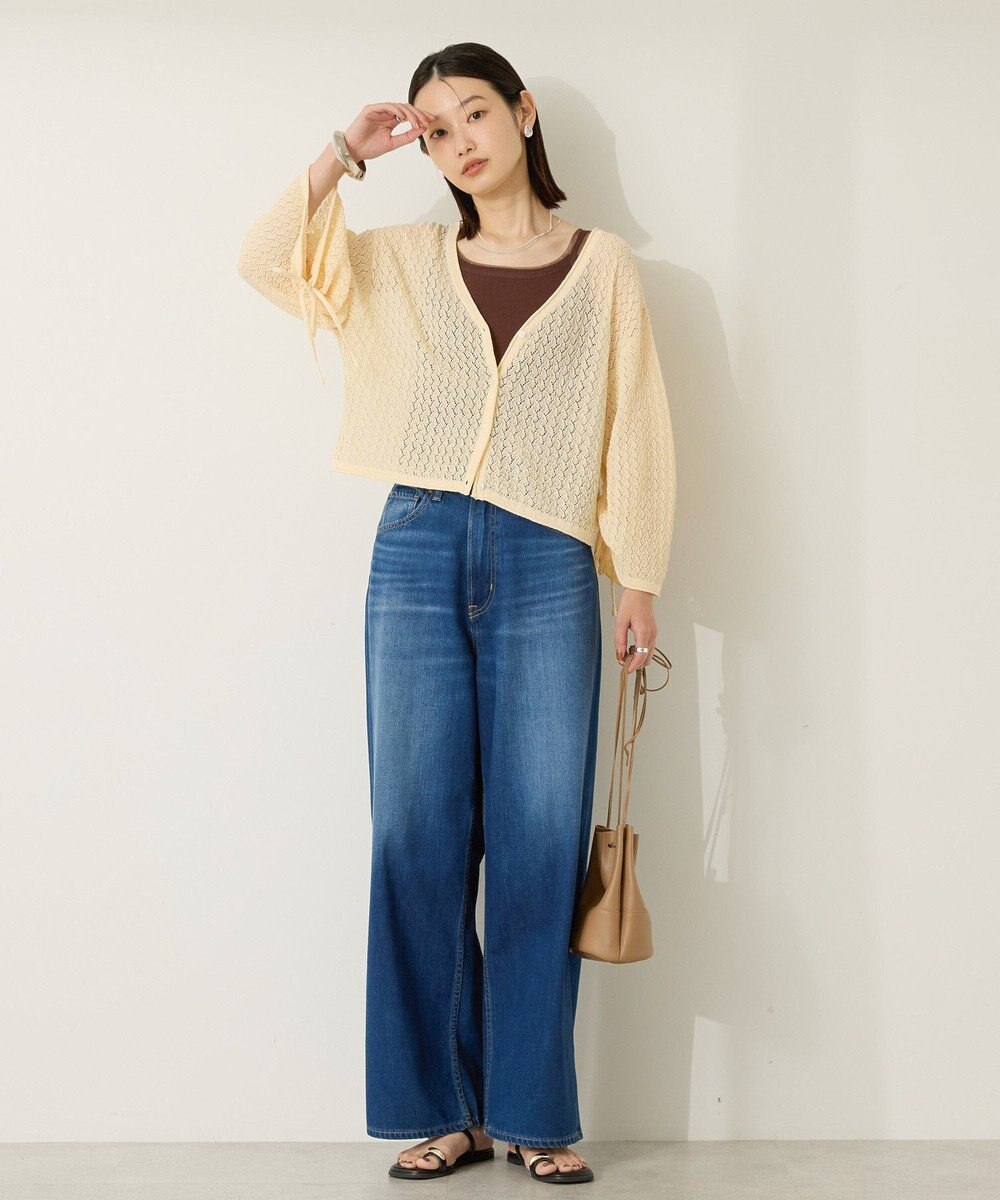 AMERICAN HOLIC 2WAYレース編みニットカーディガン 