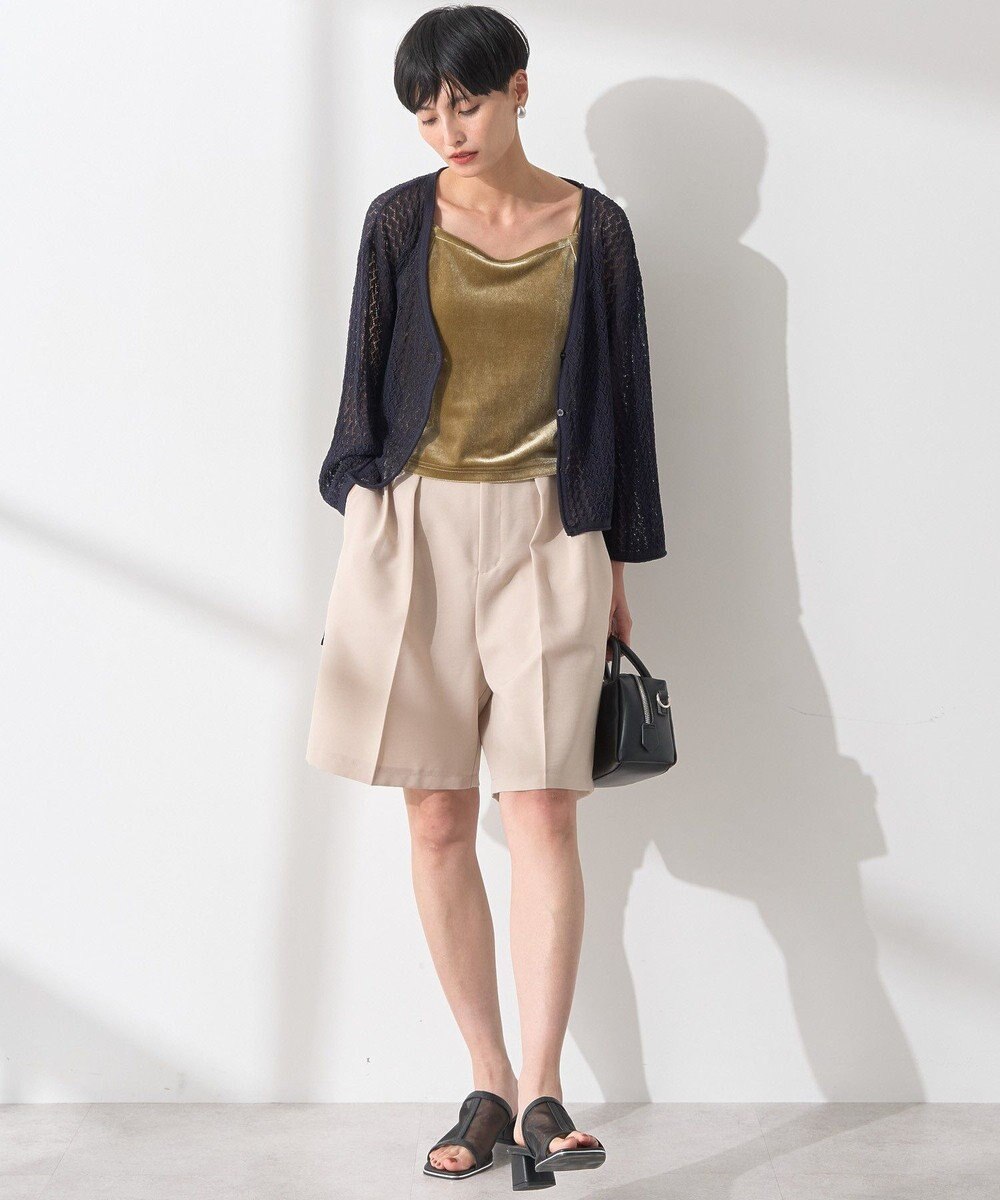 AMERICAN HOLIC 2WAYレース編みニットカーディガン 