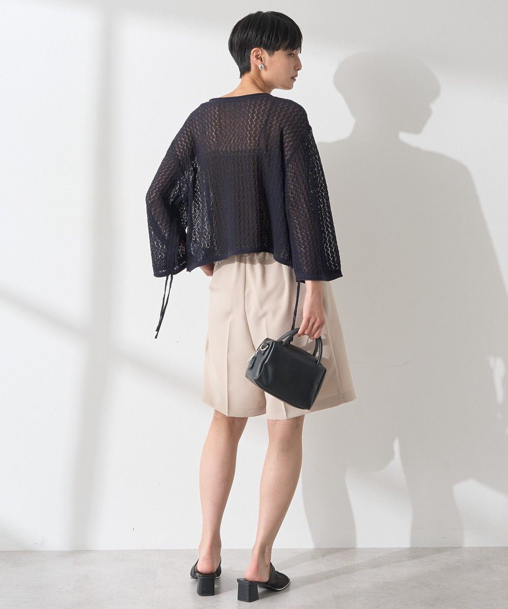 AMERICAN HOLIC 2WAYレース編みニットカーディガン 