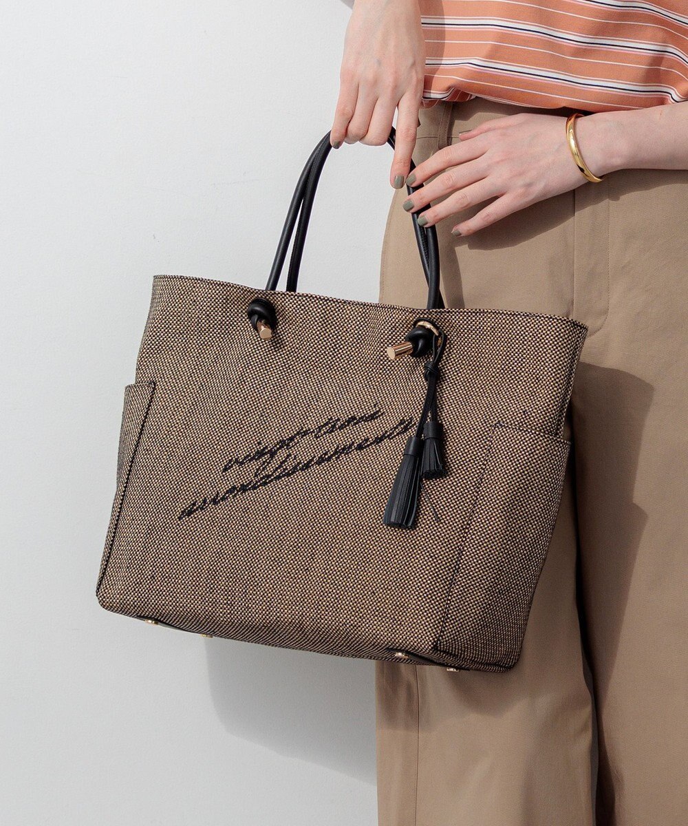 23区 【先行予約】ロゴ刺繍 雑材 トートバッグ 