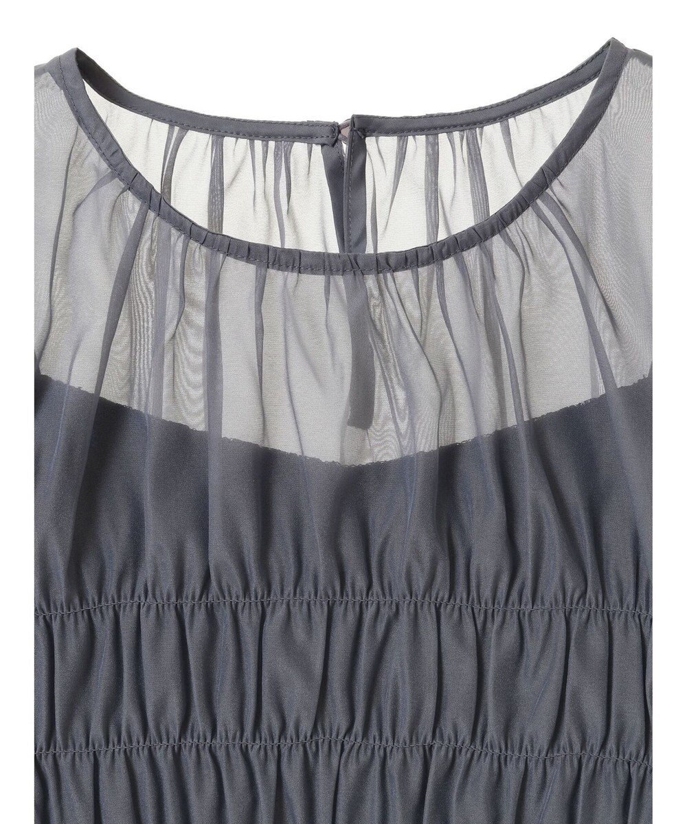 earth music&ecology ＳＥＴ２点　シースルーブラウス付きキャミワンピース 