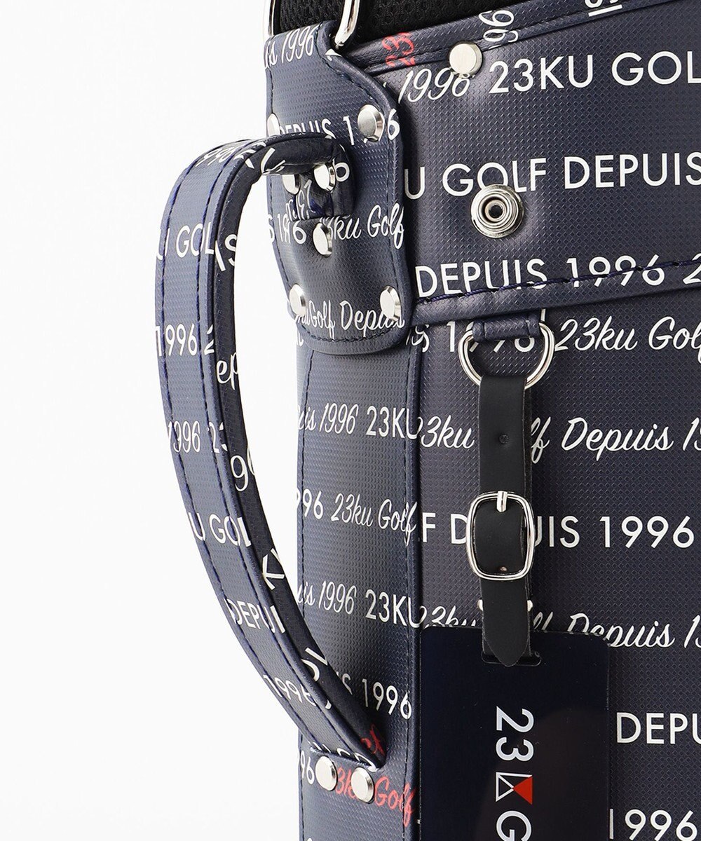 23区GOLF 【UNISEX】ロゴ総柄 キャディバッグ 