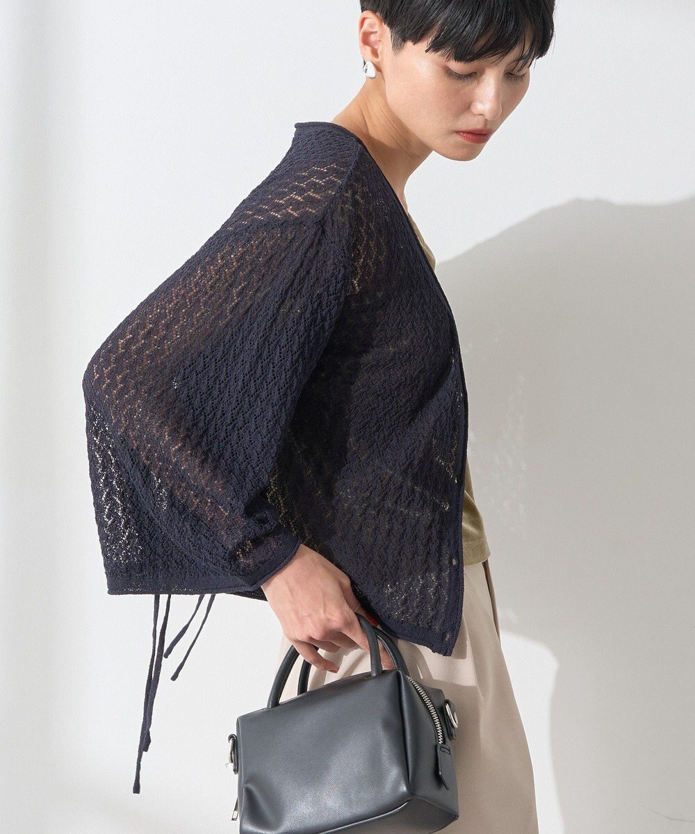 AMERICAN HOLIC 2WAYレース編みニットカーディガン 