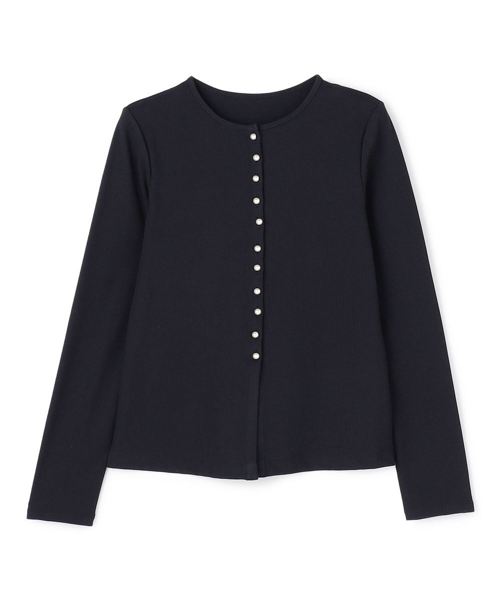 UNFILO ドライタッチリブ カーディガン 