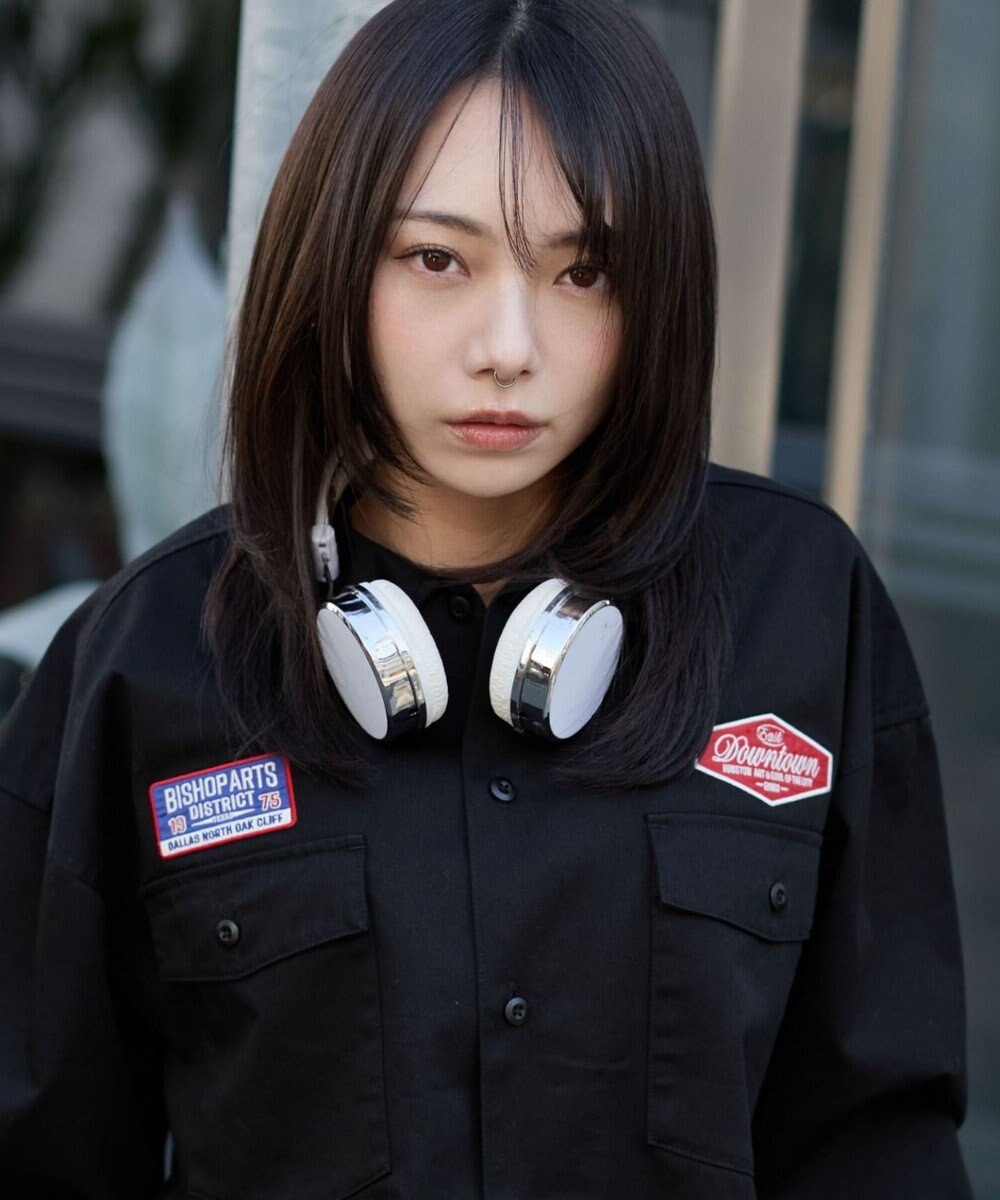 WEGO 【ユニセックス着用ITEM】ワッペンワークシャツ（LS） 