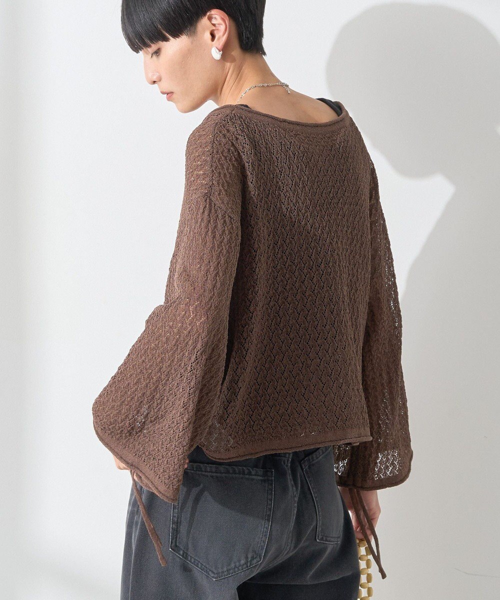 AMERICAN HOLIC 2WAYレース編みニットカーディガン 