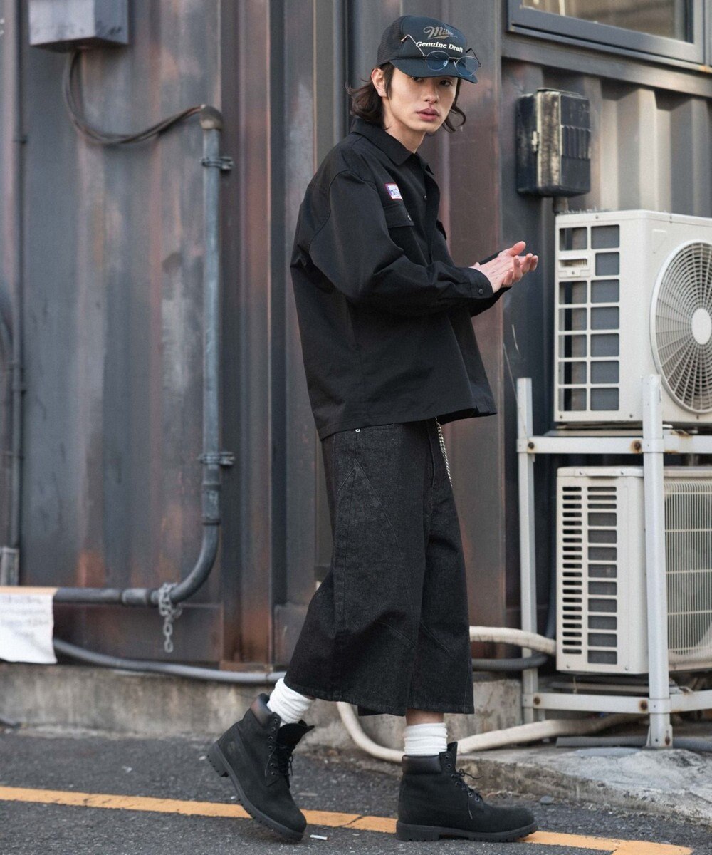 WEGO 【ユニセックス着用ITEM】ワッペンワークシャツ（LS） 