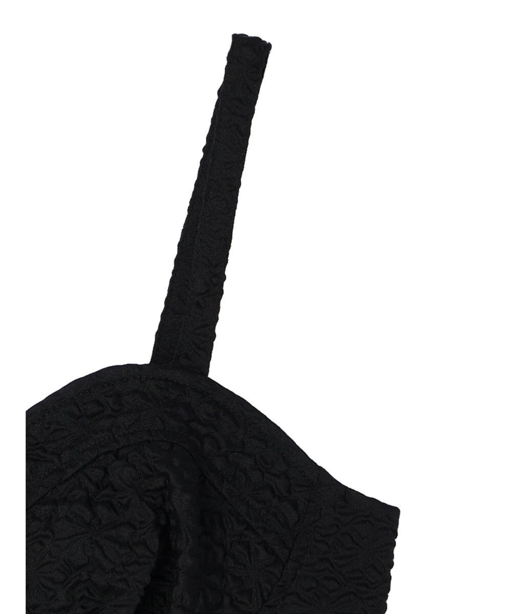 earth music&ecology エンボスフラワービスチェ 