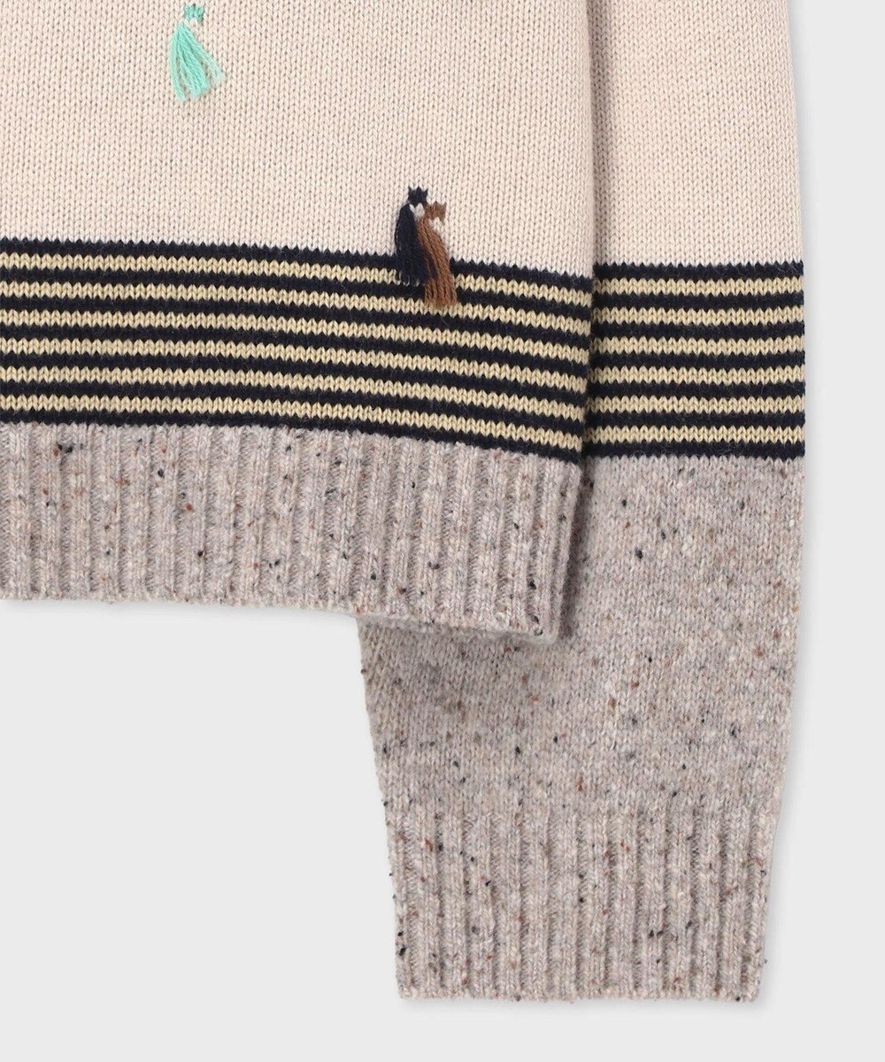 Paul Smith タッセルジャカード カーディガン 