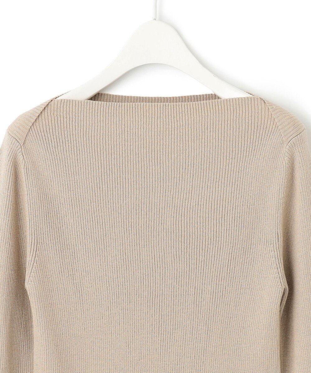 ICB 【洗える】エクストラファインメリノリブ ボートネックニット 