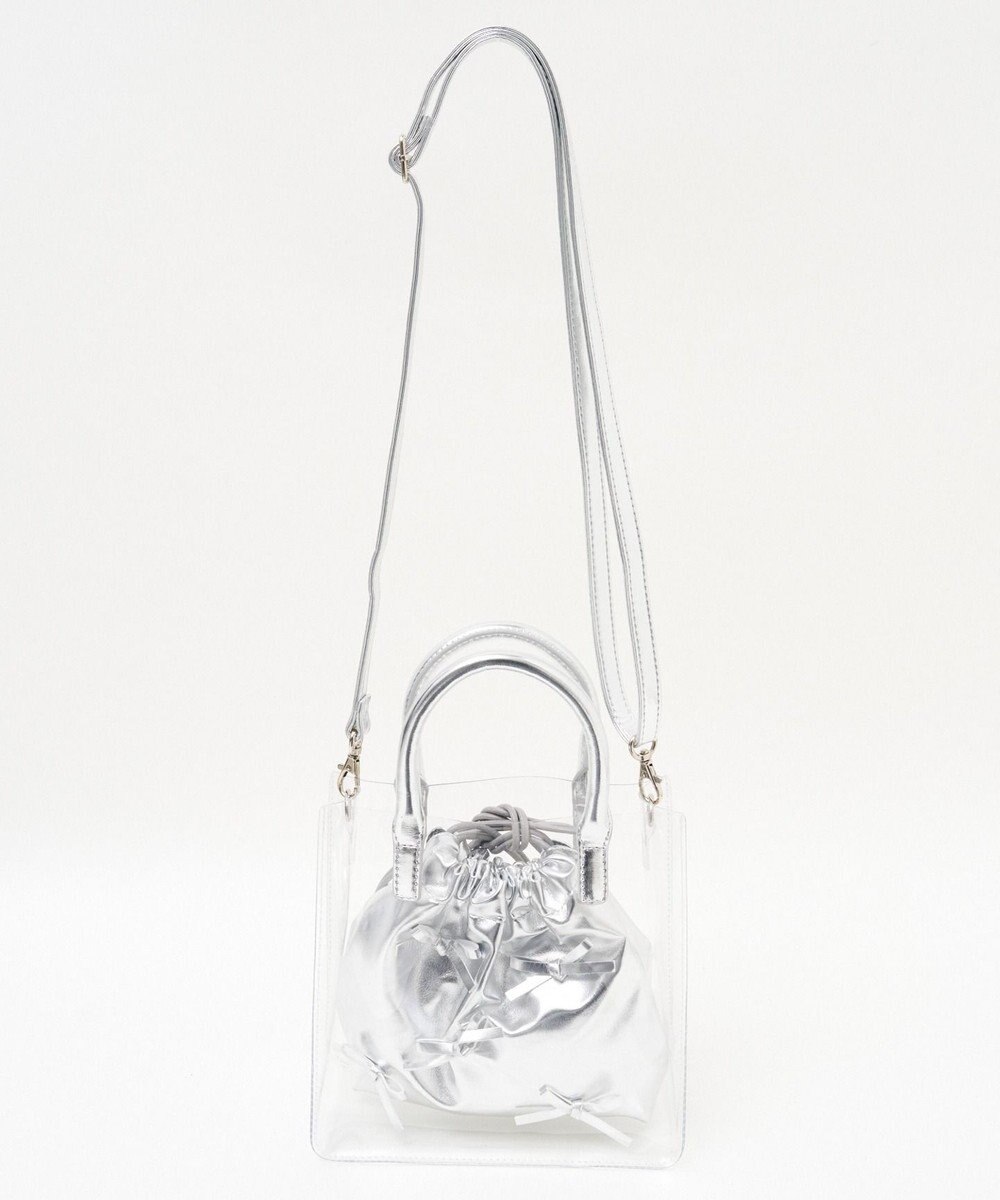 WEGO 巾着付きクリアショルダー 