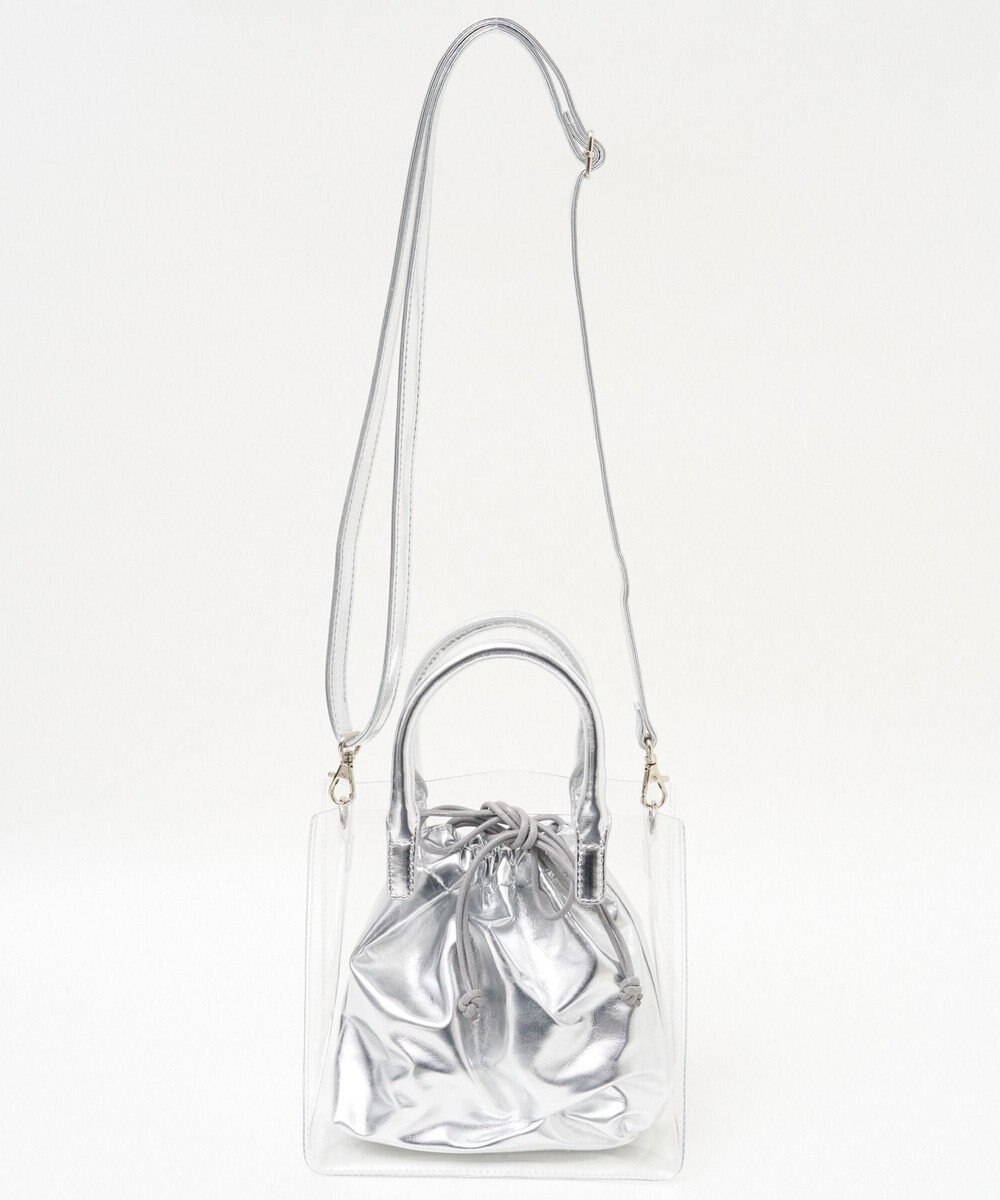 WEGO 巾着付きクリアショルダー 