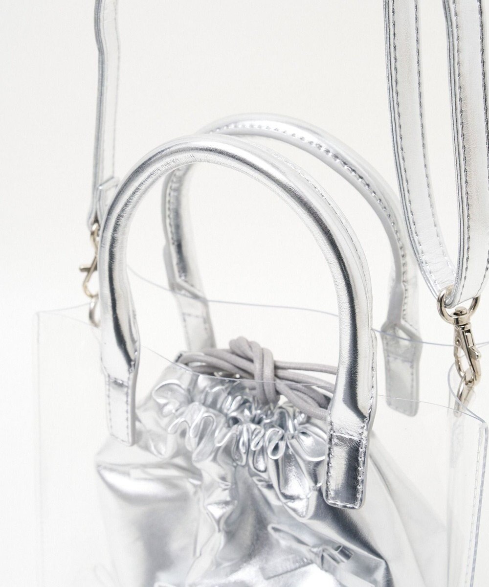 WEGO 巾着付きクリアショルダー 