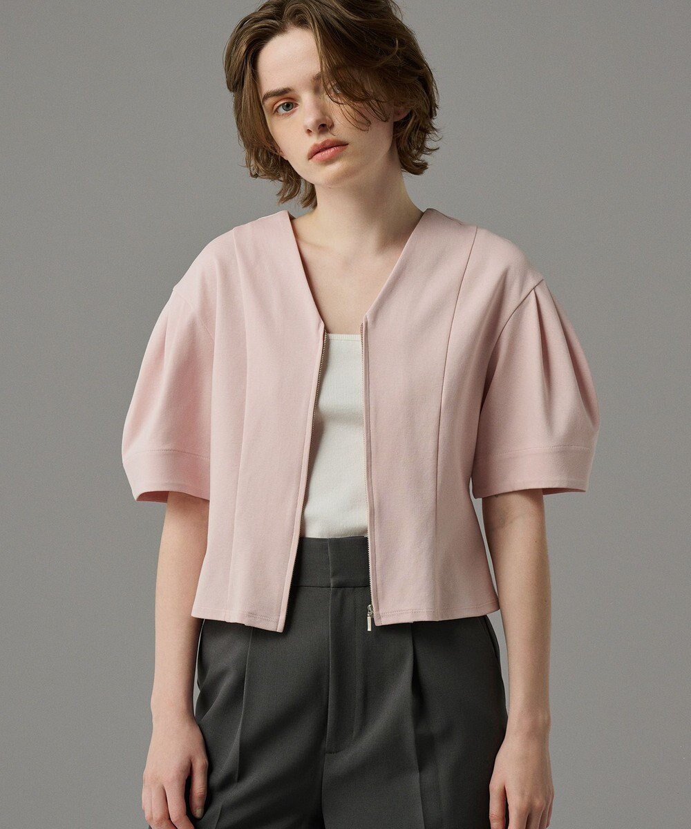 uncrave 【接触冷感・UVカット】ダブルフェイスジャージー 2WAYブラウス（uncrave STANDARD） 