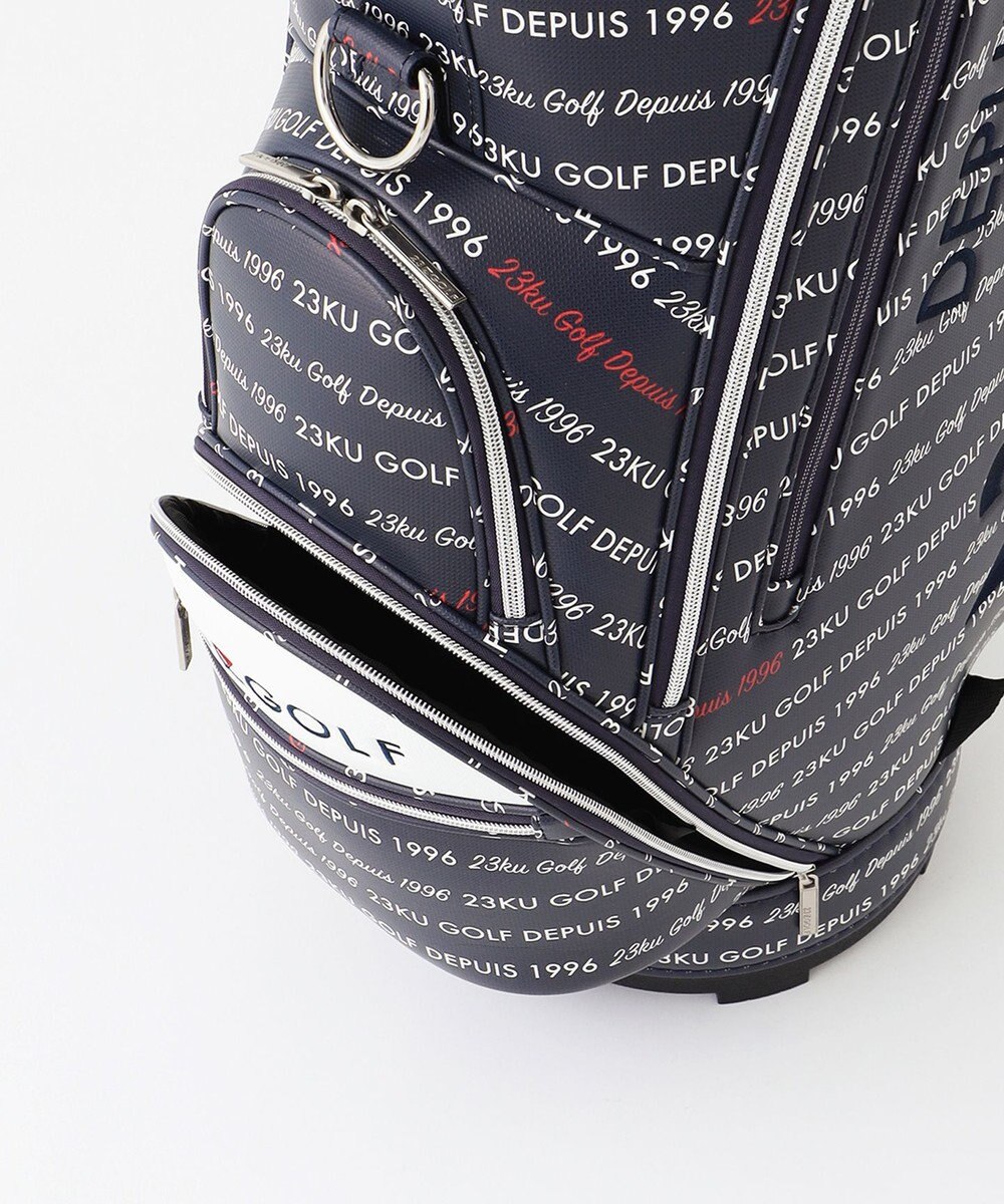 23区GOLF 【UNISEX】ロゴ総柄 キャディバッグ 
