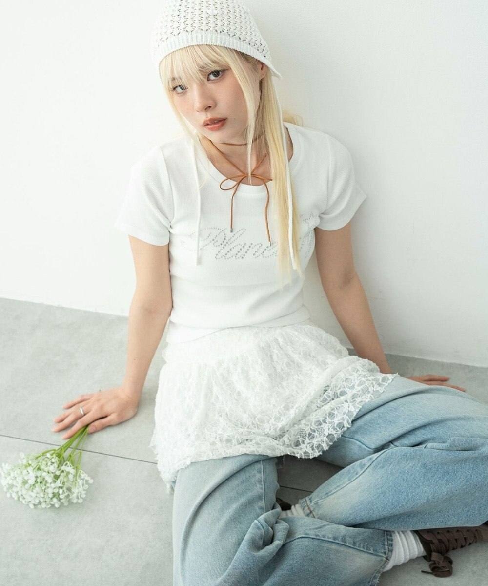 WEGO グラフィックリブT 