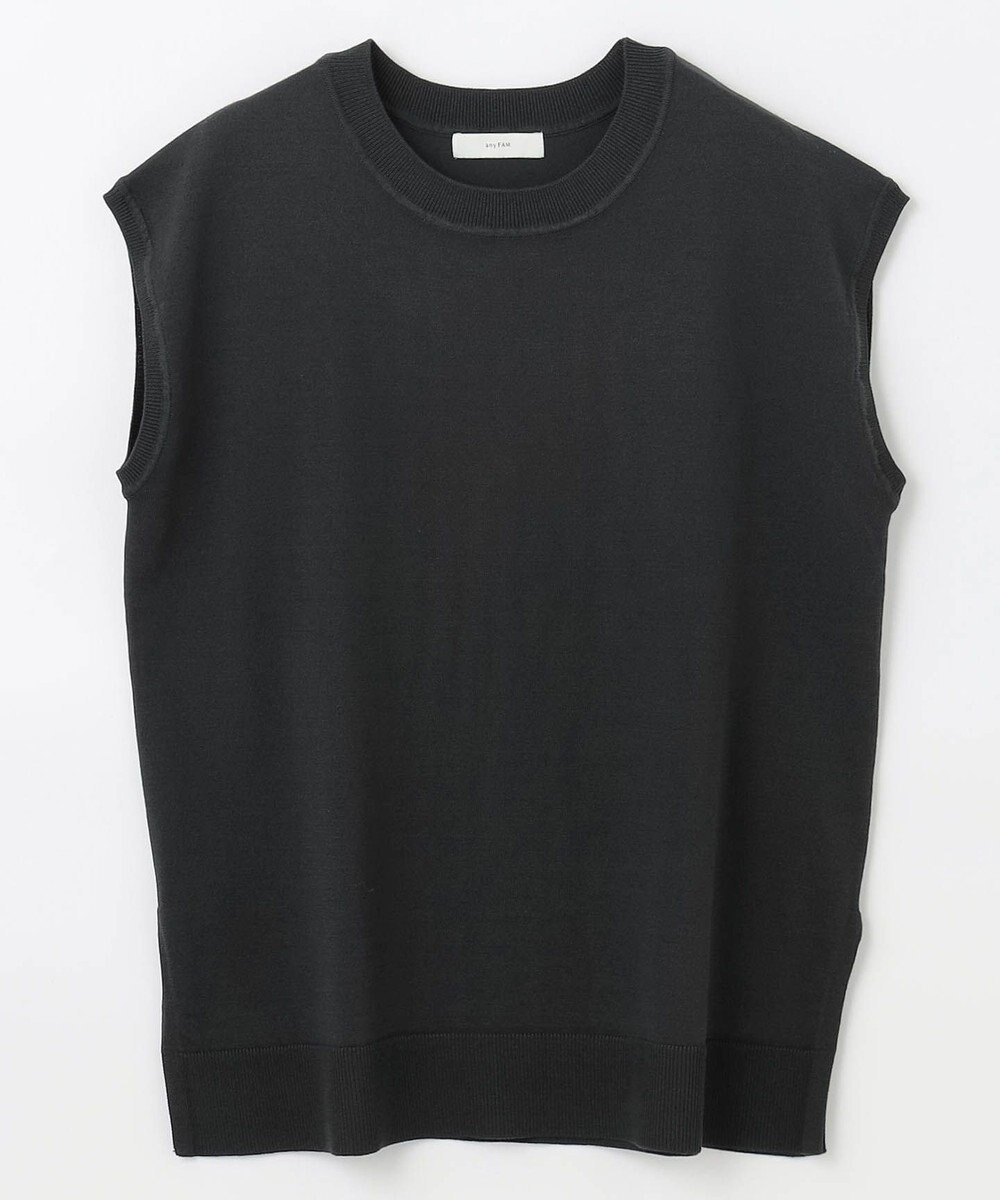 ANY 【洗濯機可】フレンチスリーブニットプルオーバー 