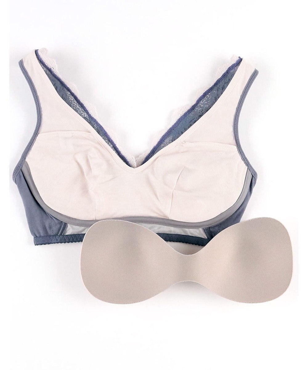 WACOAL 【ナイトアップブラ】 ノンワイヤー ナイトブラ 綿混 就寝時用 3Lまで対応 大きいサイズ レディース BXB168 /ワコール 