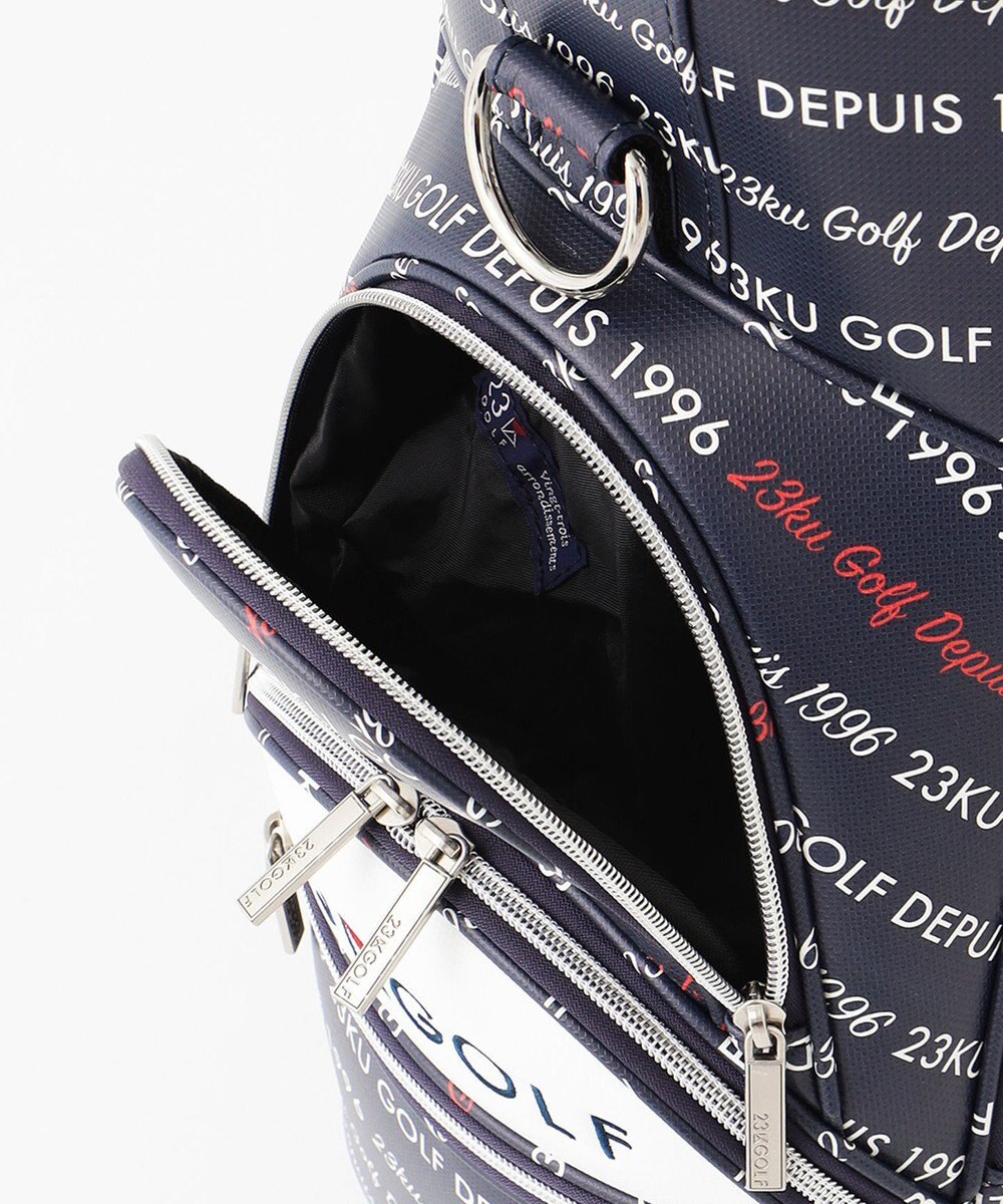 23区GOLF 【UNISEX】ロゴ総柄 キャディバッグ 
