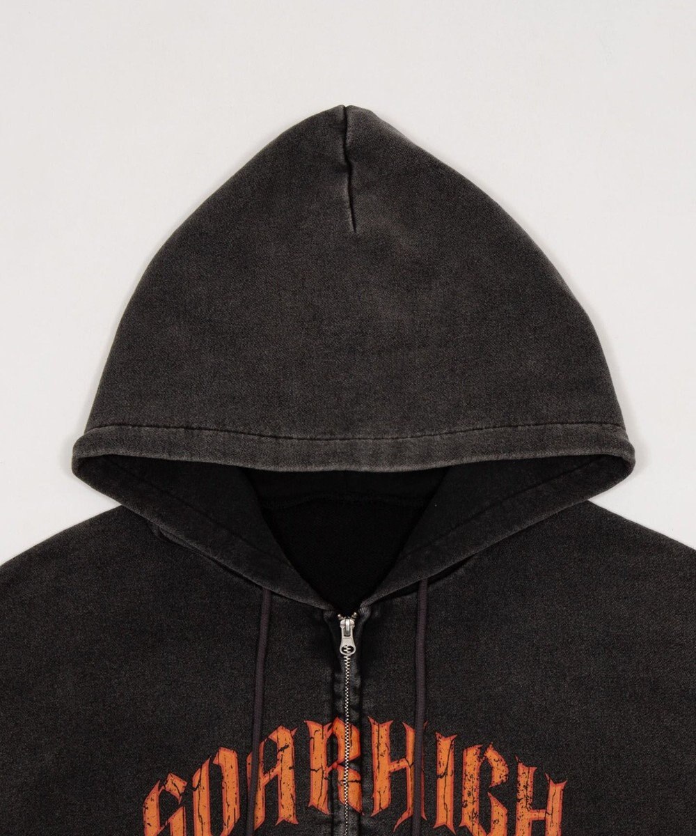 WEGO 【ユニセックス着用ITEM】ブリーチグラフィックZIPパーカー 