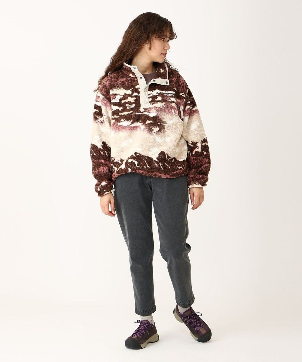 Columbia Columbia/ ウィメンズヘルベチアII プリントクロップドハーフスナップフリース /コロンビア 