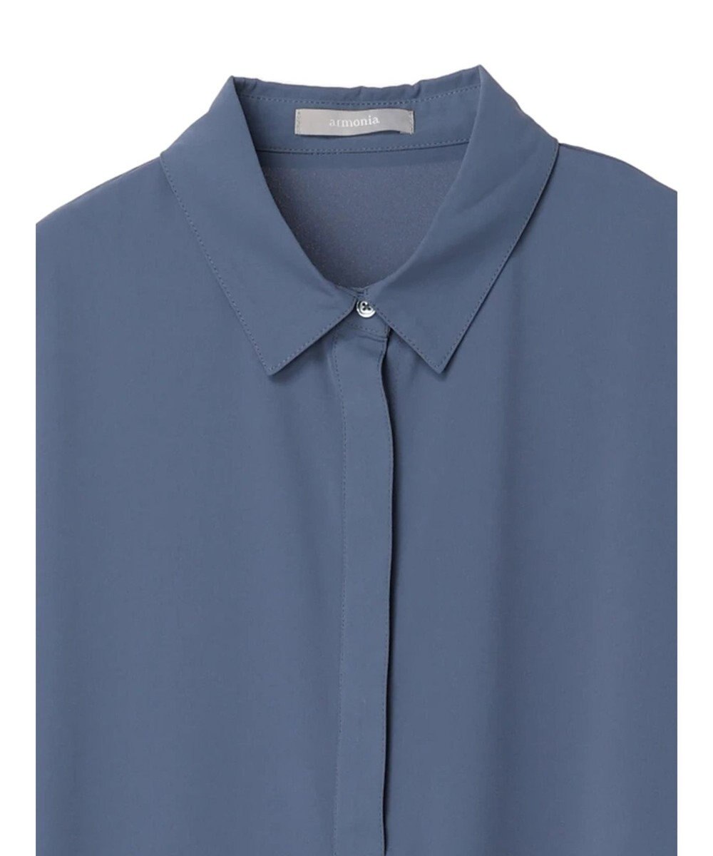 Green Parks armonia．配色シャツワンピース 