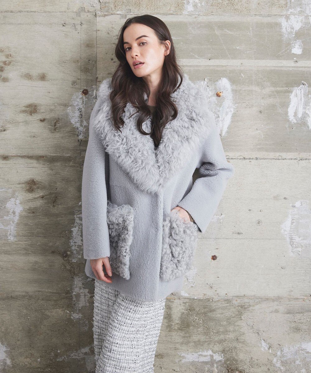 GRACE CONTINENTAL 【BLANCHA】ムートンコート 