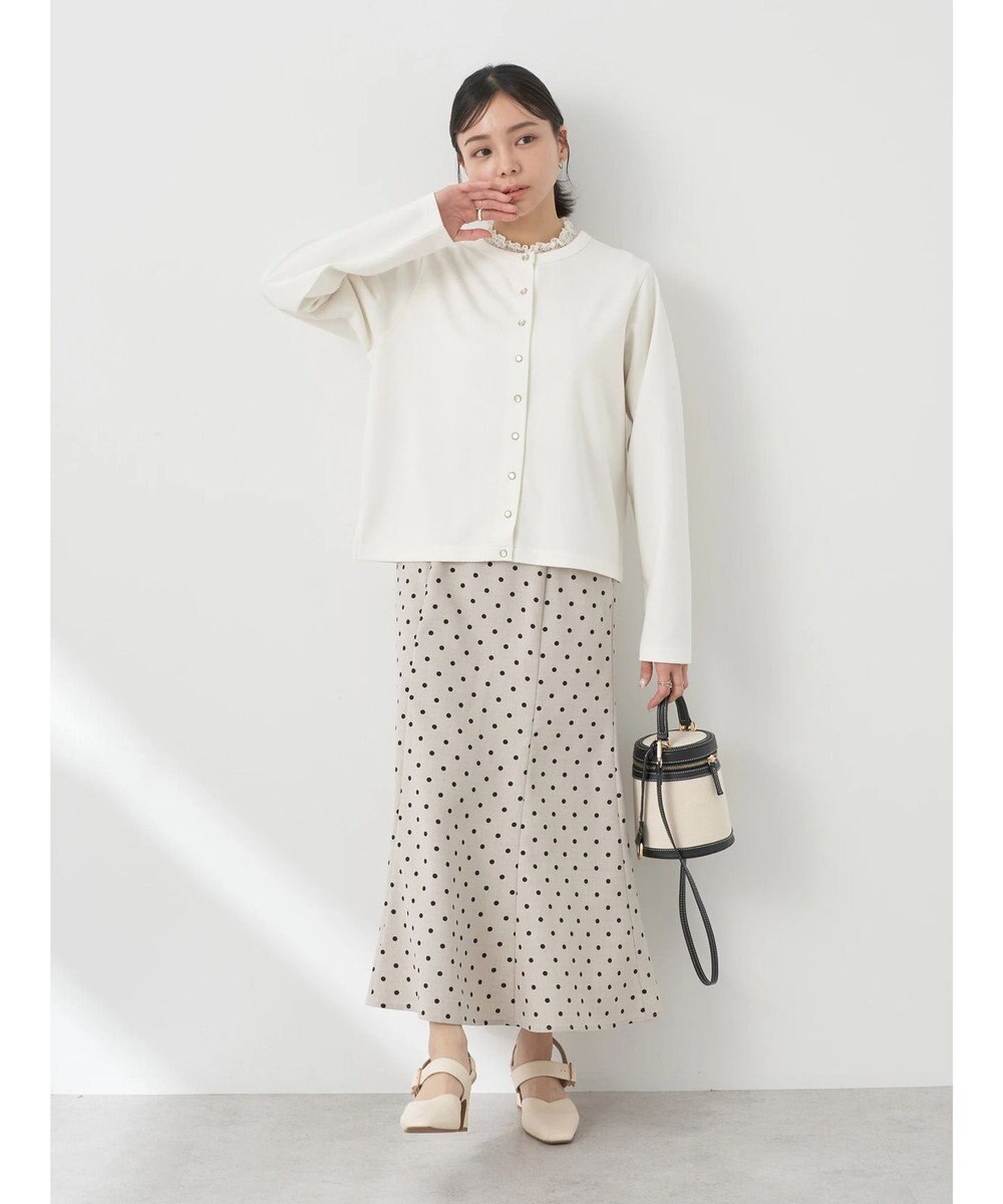 earth music&ecology パールスナップボタンカーディガン 