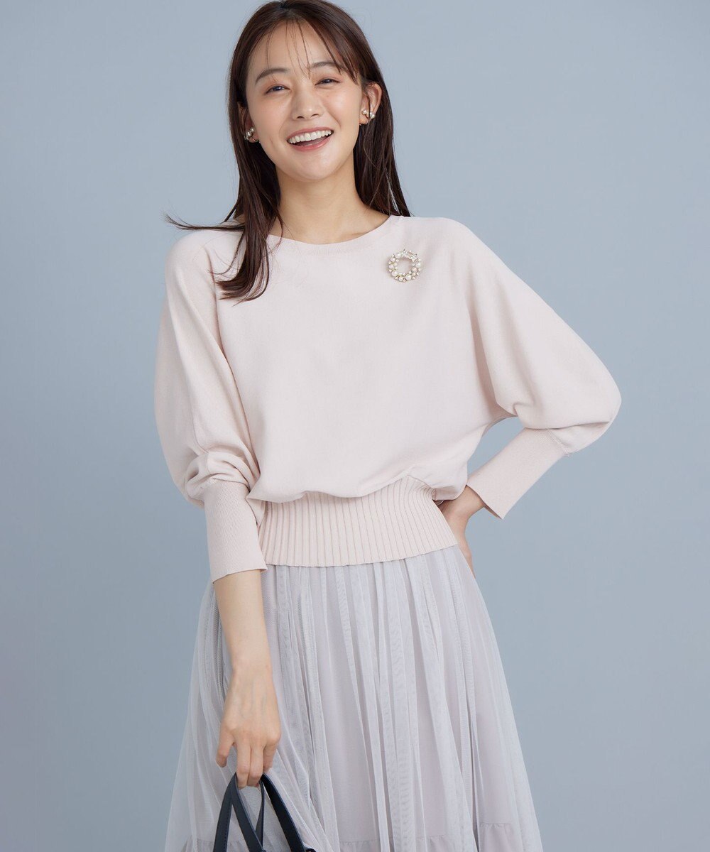 組曲 【5色展開・UVケア】スタイルアップ ドルマンスリーブ ニット 