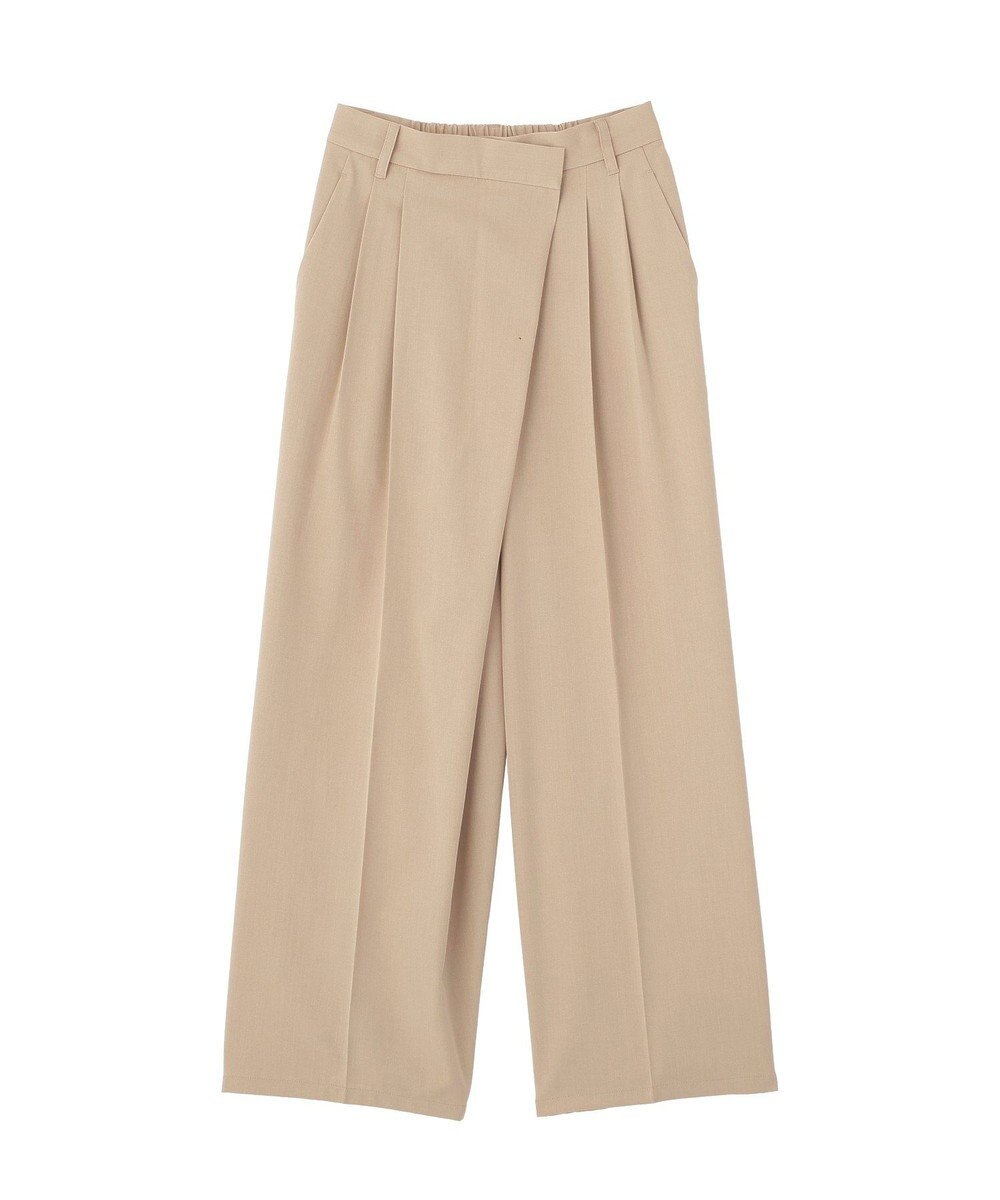 Green Parks アシメウエストタックパンツ 