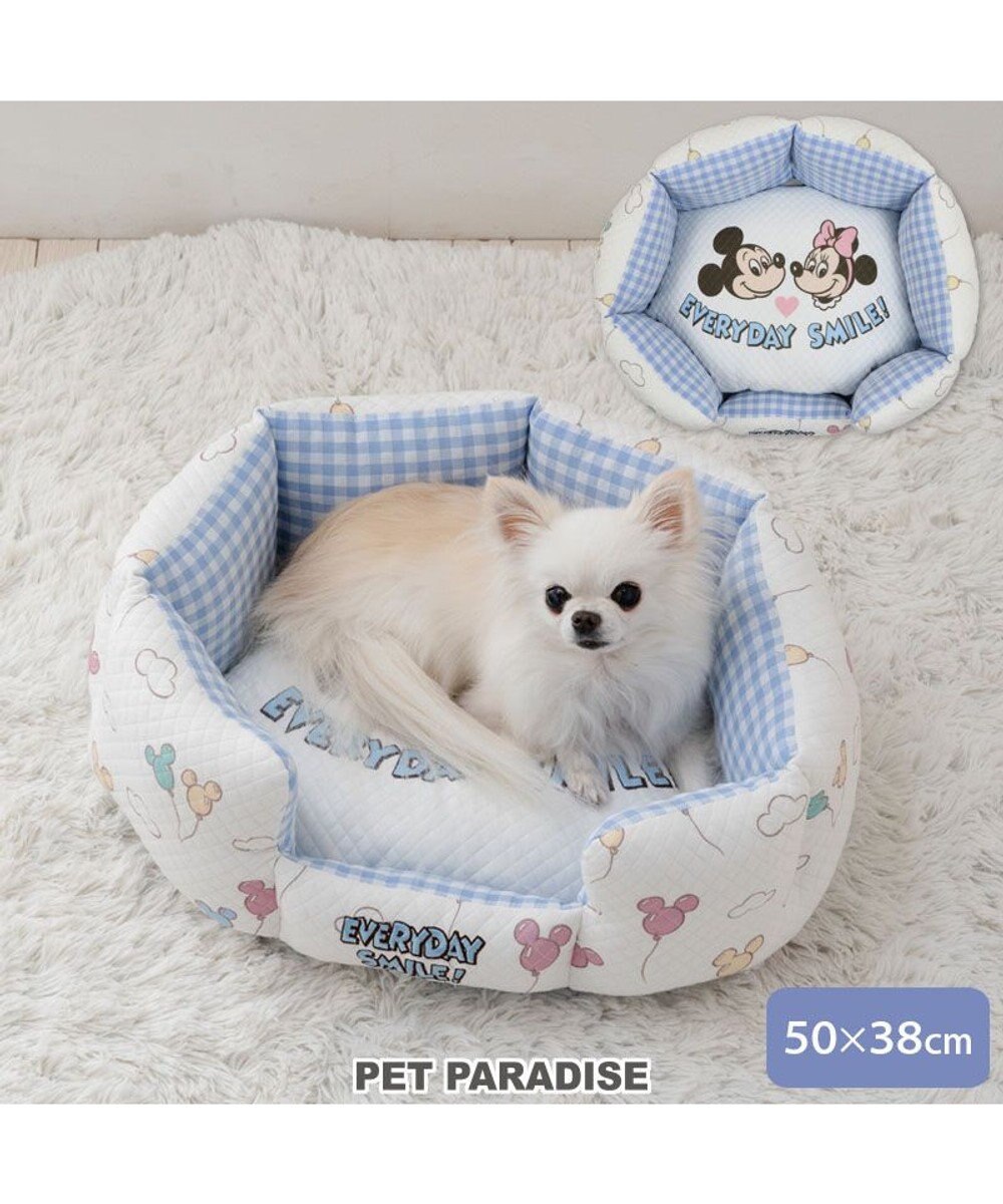 PET PARADISE ディズニー ミッキーマウス カドラー 《風船柄》Ｓ 50×38cm 