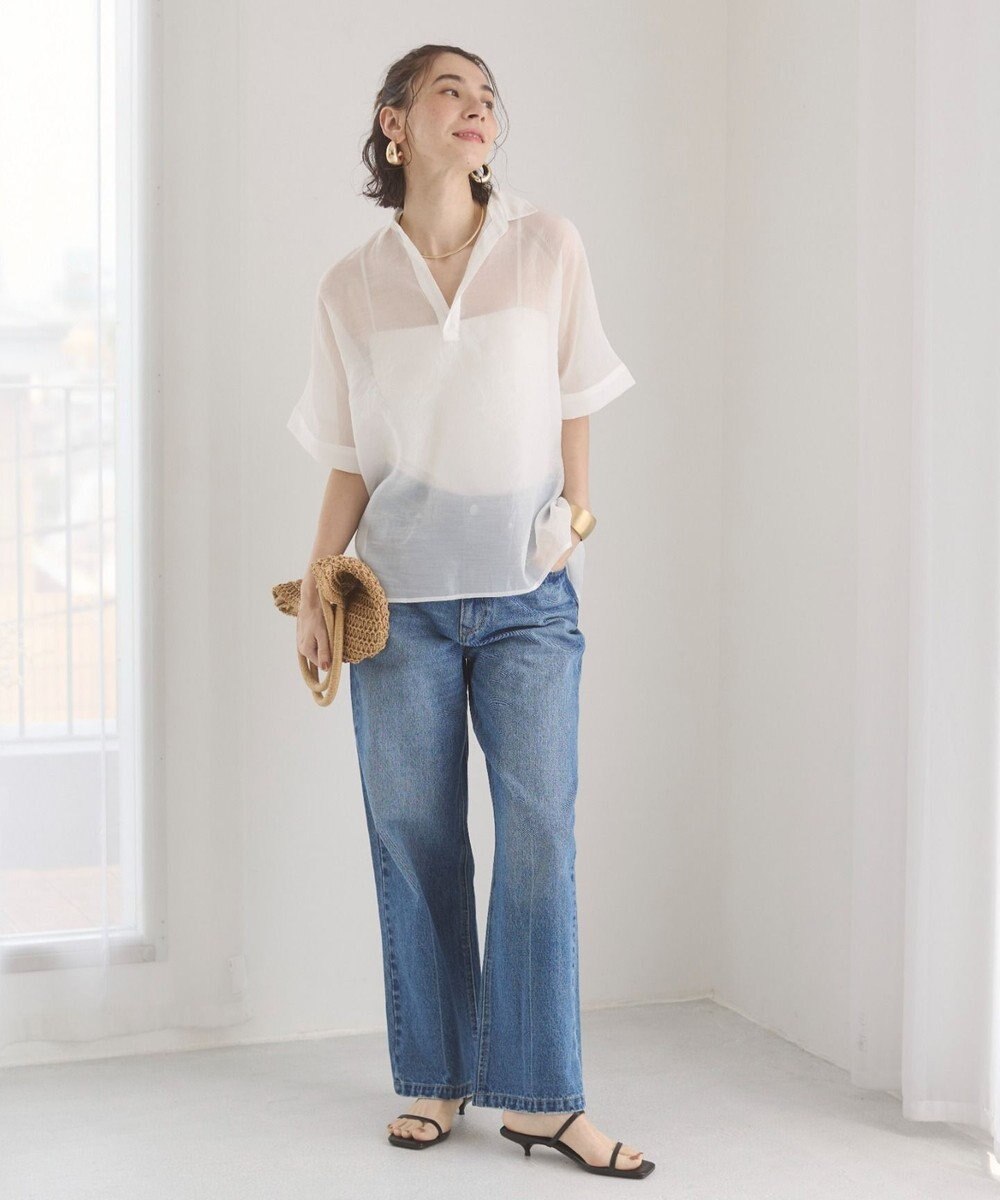 WEGO 【ANGIE VINTAGE】スキッパーシアーシャツ 