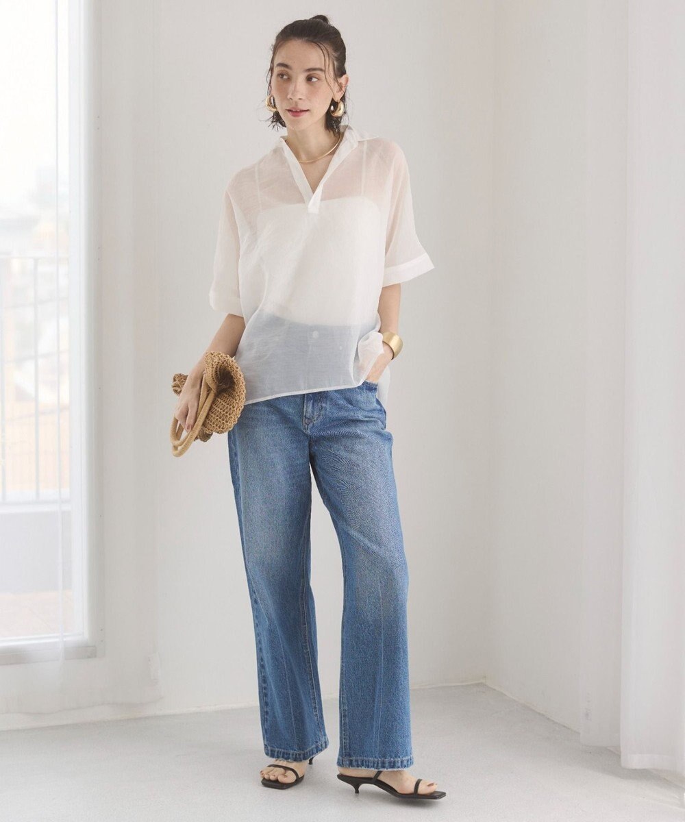 WEGO 【ANGIE VINTAGE】スキッパーシアーシャツ 