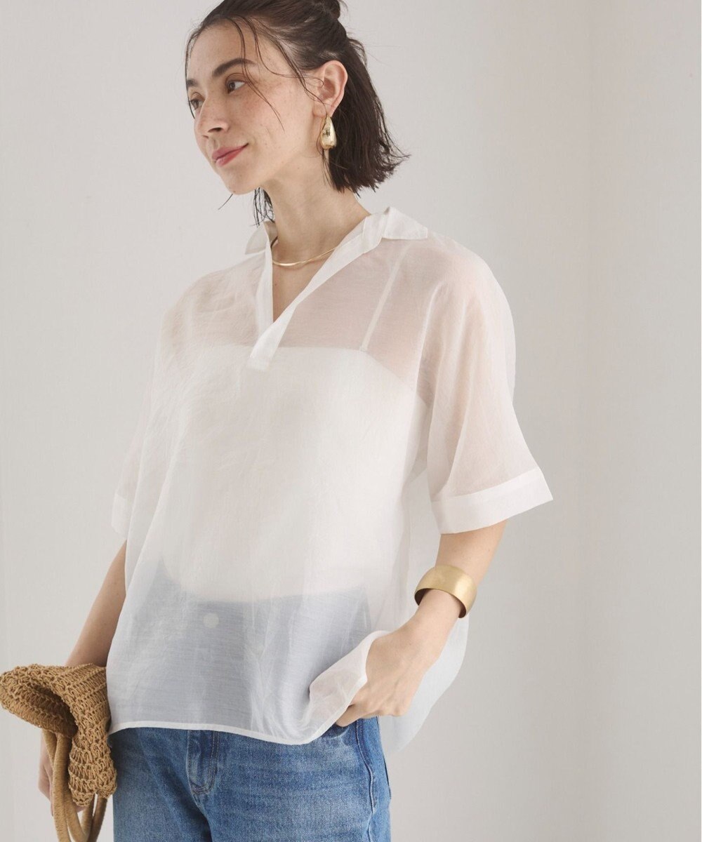 WEGO 【ANGIE VINTAGE】スキッパーシアーシャツ 
