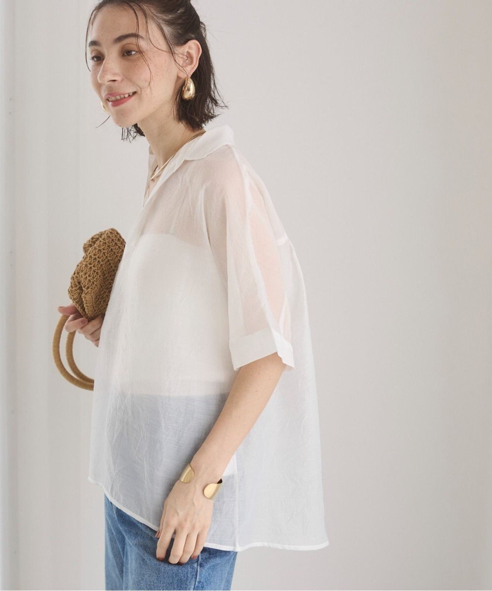 WEGO 【ANGIE VINTAGE】スキッパーシアーシャツ 