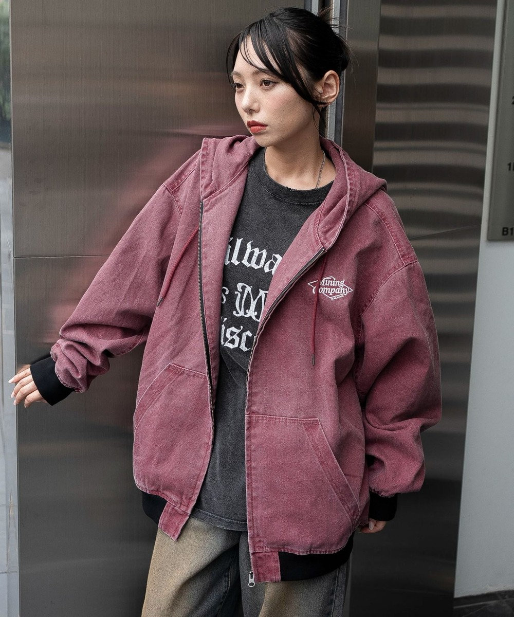 WEGO 【ユニセックス着用ITEM/MLサイズ展開】ワーカーズフードブルゾン 