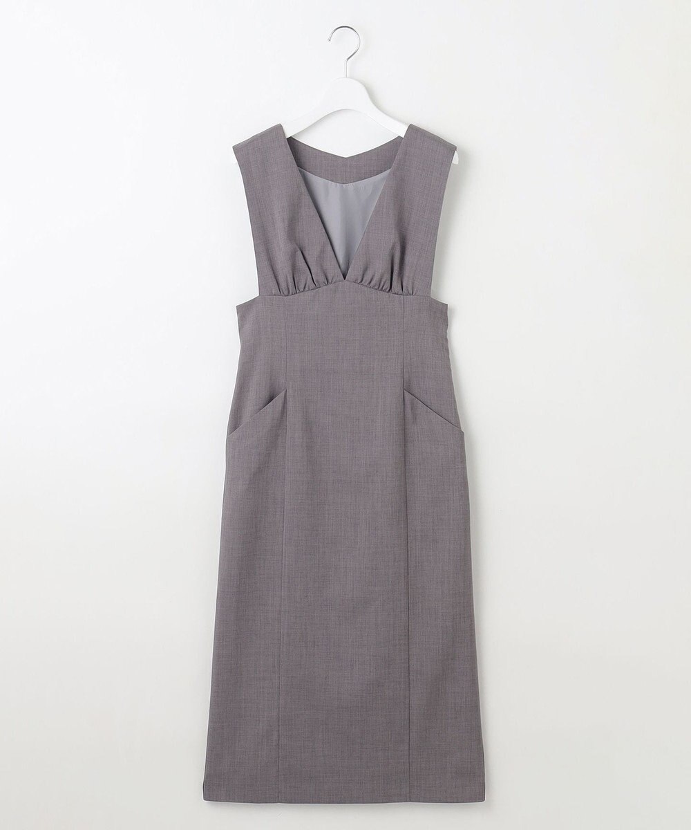 Feroux 【洗える】美シルエット ジャンパースカート 