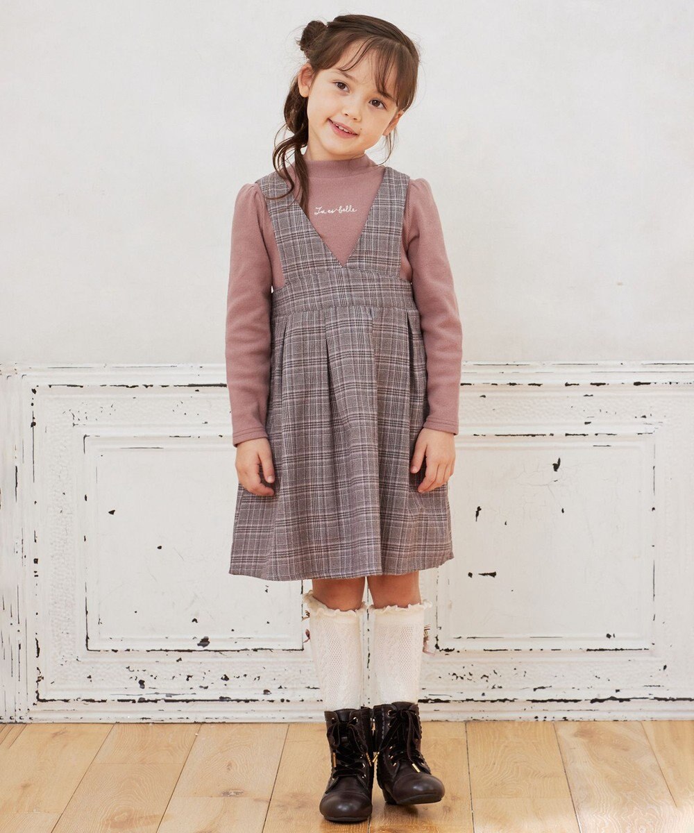 ANY KIDS ドッキングチェックワンピース 